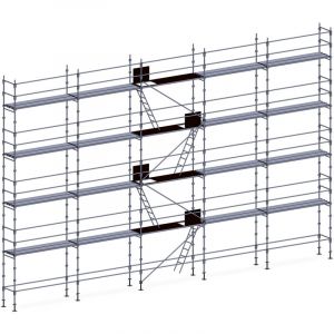 Echafaudage façadier 160 m² lisses planchers