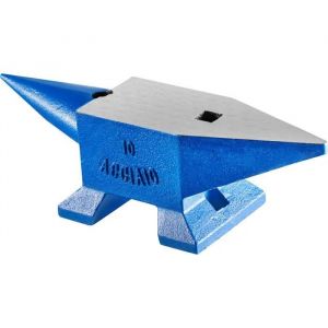 Enclume en Corne de-Duoku-Enclume de Forgeron en Fonte Robuste et Portable-22 lb 10 kg-Longueur 360 mm-Bleu