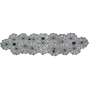 Ruedelafete Chemin de table dentelle Araignée toile d'arragnée