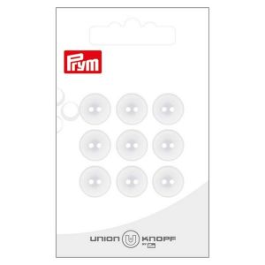 Prym Boutons De Chemise 2 Trous 12mm X 12 Blanc