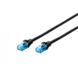 Digitus CAT 5e U-UTP patch cord, PVC AWG 26/7, length 0.5 m DK-1512-005/BL