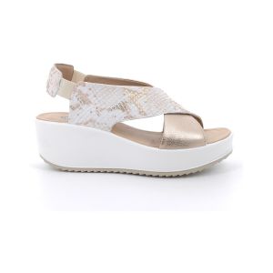 IGI&CO Femme D.Candy Sandale cale, Platine Bronze, 36 EU