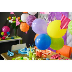 Ruedelafete Ballons en latex multicolores x 50