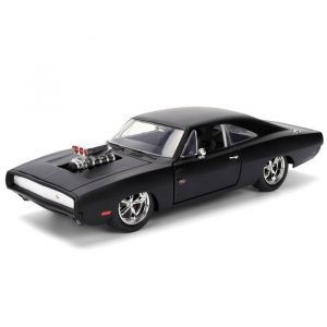 Jada Toys Fast and Furious Dodge Charger 1970 R/T (19 cm) - Voiture de Film Dominic Toretto's en m&eacute;tal avec pi&egrave;ces &agrave; Ouvrir, v&eacute;hicule pour Fans et collectionneurs &agrave; partir de 8 Ans
