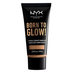 NYX Cosmetics Born to Glow Naturally Radiant Fondation - Fond de Teint Liquide Éclat - Camel