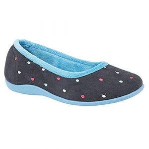 Sleepers Isla Chaussons ballerines à mémoire de forme Femme (41 EU) (Bleu/Turquoise) UTDF1308
