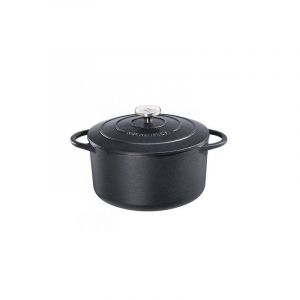 Image de Küchenprofi 0401001024 Cocotte ronde en fonte émaillée 24cm noire