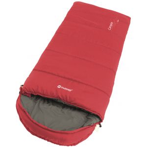 Outwell Campion Sleeping Bag Youth, red Left Zipper Sacs de couchage momie