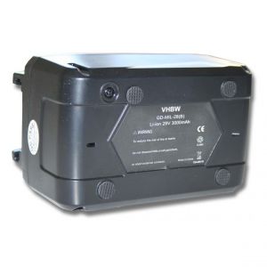 Vhbw Batterie compatible avec Milwaukee HD28 HX Bohrhammer, HD28 IW Schlagschrauber outil électrique (3000mAh Li-ion 28