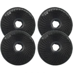 Vhbw 4x Filtres &agrave; charbon actif compatible avec AEG DVE5971HB, DVE5971HG, DVS567AHG, DVS597AHG, GD5975V, GD5675V, GD5870V hotte aspirante