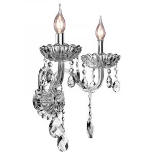 Applique murale 300757 cristal bougie 2-POINTS de lumière E14 29X22CM