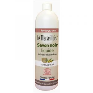 Savon Noir Liquide Flacon Vide 1L - LE MARSEILLOIS