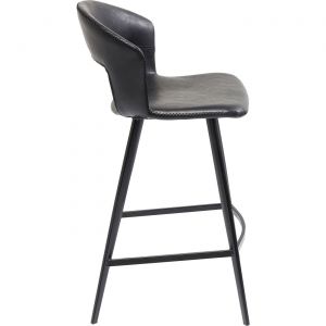 Image de Kare Design Tabouret de bar Reunion noir