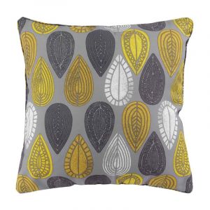Coussin Déco "Palpito" 60x60cm Jaune & Anthracite Prix