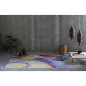 Naf Naf Tapis abstrait plat multicolore moderne Paslon 120x170 Multicolore