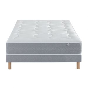 Ensemble Matelas Douces Nuits Laly 100% Latex + Sommier Base Ferme 180x200 - Double Sommier