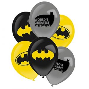 6 BALLONS LATEX BATMAN GOTHAM CITY 27.5CM