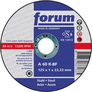 Forum Disque &agrave; tron&ccedil;onner Corindon, pour acier, &Oslash x Epais. : 180 x 1,6 mm, Mod&egrave;le Coud&eacute; Vitesse maxi. 8500 tr/mn