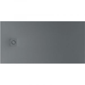 Roca Receveur extra plat Terran 160x90 anti-dérapant gris ardoise avec vidage garde d'eau 30mm