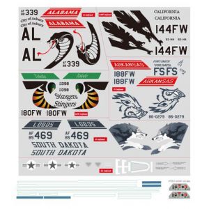 FMS F-16C Fighting Falcon 70Mm Decalques Sheet