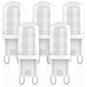 Ampoule LED G9 - RuLEDne - 2W - Blanc Froid 6000K - Pack de 5 - &Eacute;conomie d&eacute;nergie