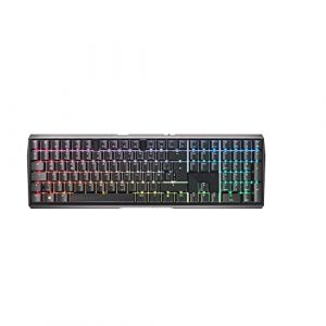 Cherry MX 3.0S Wireless, clavier de jeu mécanique sans fil avec éclairage RGB, disposition allemande (QWERTZ), connexion Bluetooth®, radio ou filaire, commutateurs MX RED, noir