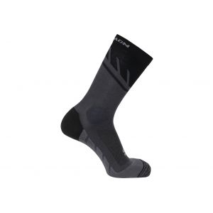 Salomon Chaussettes unisexe speedcross crew noir gris