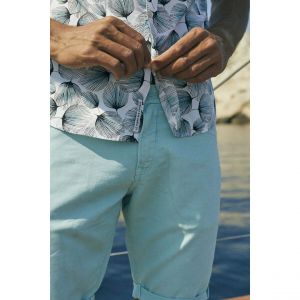 Le Temps des Cerises Bermuda short BODO bleu Jude