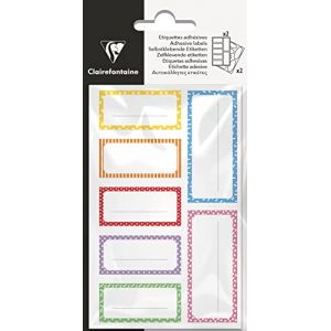 Clairefontaine Etiquettes multicolores adhésives - Lot de 20