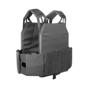Tasmanian Tiger TT Plate Carrier LP MKII Porte-plaques léger et plat avec poches latérales amovibles, Gris titane, Small - Medium