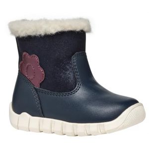 Geox Bébé Fille B IUPIDOO Girl B Bottine, Navy/Prune, 22 EU