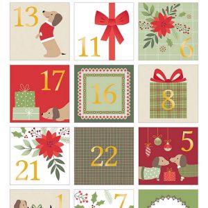 Artémio Stickers chiffres de l'Avent « Woofy Christmas »