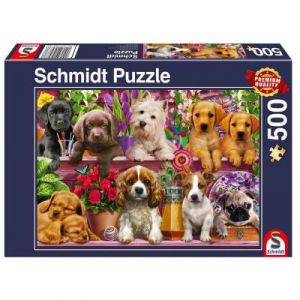 Image de Schmidt Puzzle Chiens sur l'Etagère Spiele