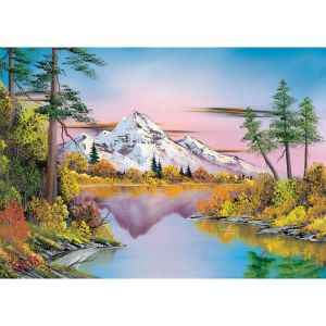 Schmidt Puzzle 1000 pièces : Bob Ross : Réflexions