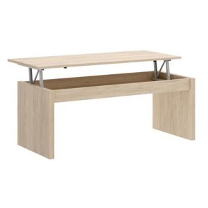 Pegane Table basse modulable coloris naturel - Longueur 102 x Profondeur 50 x Hauteur 43 cm