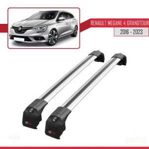 Barres de toit - ACE-2 - Renault Megane GRANDTOUR 2016-2023 - Aluminium - Gris - Charge < 300 kg