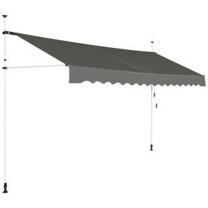 Coast Canopy Telescopic - 350 x 125 x 200 - 300 cm - Gris