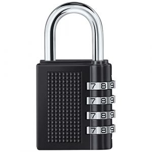 Vinabo Cadenas à Combinaison à 4 Digit,Serrure Combinée,Numero Cadenas Code,Serrure à Combinaison pour Gymnase, école, Portail, Hangar, Garage, Rangement, Casiers à Bagages et Boîte à Outils