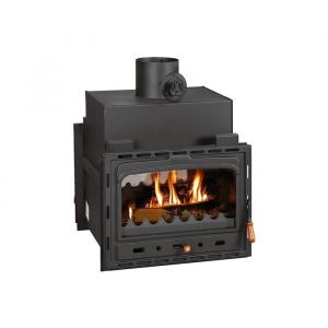 Insert de chemin&eacute;e PRITY 2C 16 kW Po&ecirc;le &agrave; bois A+ Conduit &Oslash;200 mm
