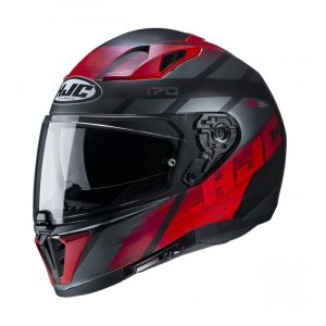 HJC Casque int&eacute;gral I70 Reden MC1SF gris/noir/rouge- XS