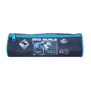 Trousse scolaire - Jurassic World - Ronde - Bleu - Zippée - Garçon