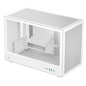 Deep cool Boîtier Micro ATX CH370 blanc ABS/SPCC/verre trempé USB-C