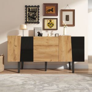 Lit adulte 2 tiroirs 140x200cm, lit double led avec lit gigogne 90x190cm, gris, sans matelas, lin