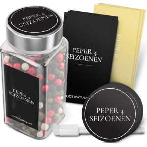 Soothe Herb Stickers for Jars - Herb Labels - Etiquettes Herbes - Hollandais - 144 types d'herbes - Transparent & Noir