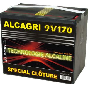 Lacme Pile Alcagri 9V 170 Ah alcaline spéciale clôture électrique