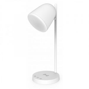 Muvit Lampe de table iO WiFi avec base de chargement sans fil blanche