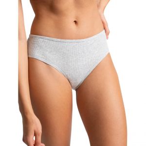 Passionata Shorty taille haute en coton - Gris