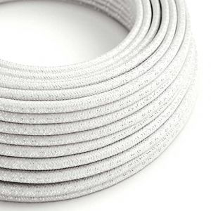 Fil électrique blanc brillant et pailleté - The Original Creative Cables, pour des décorations lumineuses uniques - RL01 - 1 mètre