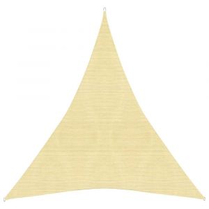 Voile toile d'ombrage parasol 160 g/m² PEHD 3 x 4 x 4 m beige 02_0008972