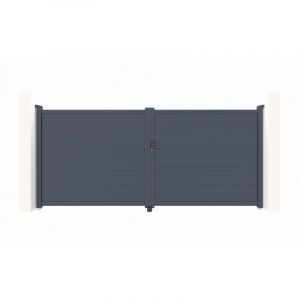 Casanoov - Portail aluminium battant eiger 400x180cm